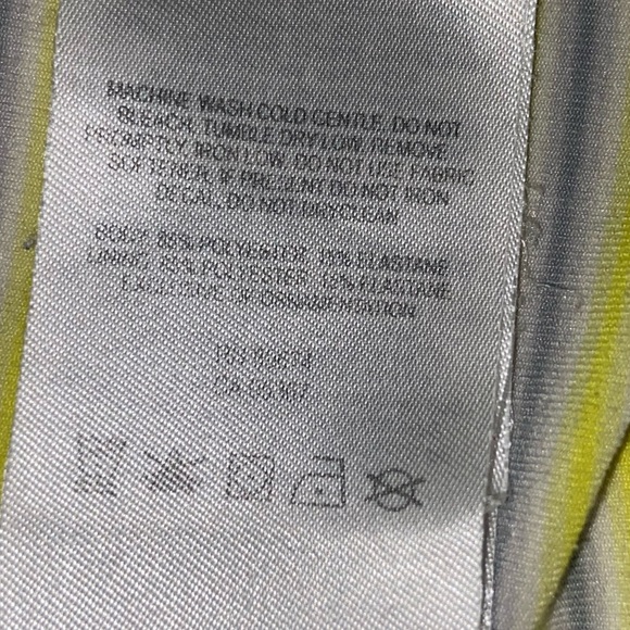 Mountain Hardwear Yellow and Gray Fitted Long Sleeve Polo - Picture 5 of 6